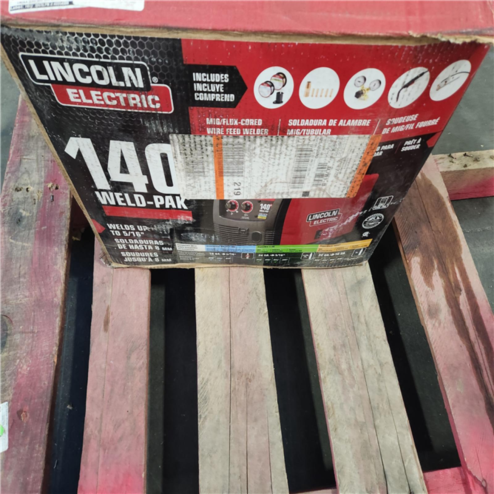 California AS-IS Lincoln Eletectric 140 Amp Weld Pak 140 HD