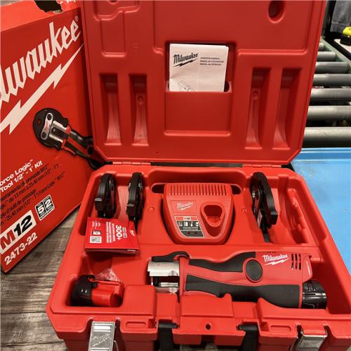 AS-IS Milwaukee M12 Force Logic Press Tool 1/2 in. to 1 in. Kit