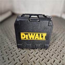 HOUSTON LOCATION - AS-IS (APPEARS LIKE NEW) DEWALT 55 ft. Green Self-Leveling Cross Line Laser Level with (2) AA Batteries & Case