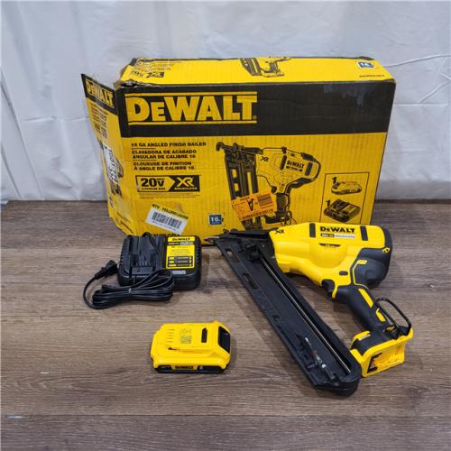 AS-IS DeWalt DCN660D1 20V 16 Gauge Cordless Angled Finish Nailer Kit W/ 2Ah Battery