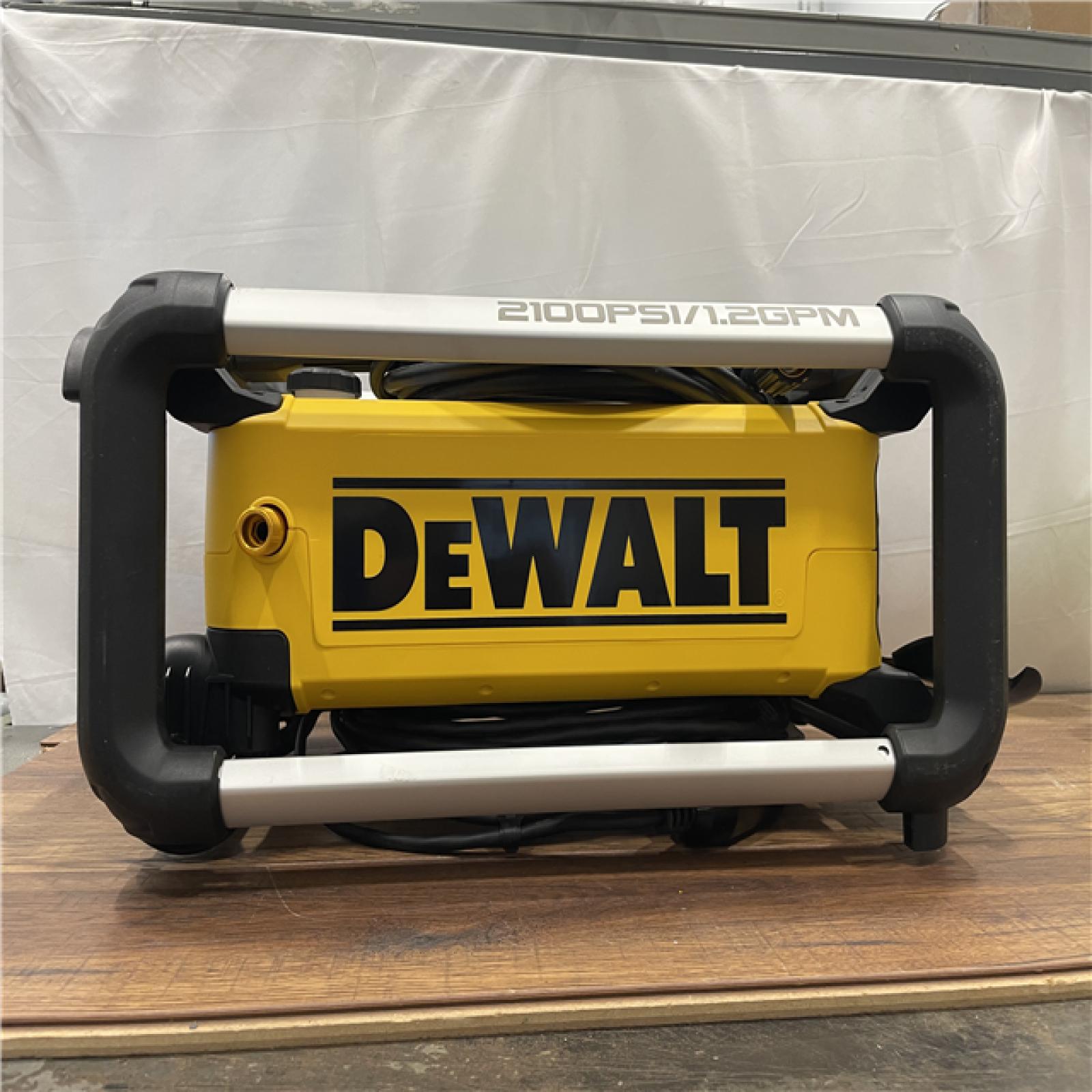 AS-IS DeWalt 2100 PSI 13 Amp Cold Water Electric Pressure Washer with Internal Equipment Storage