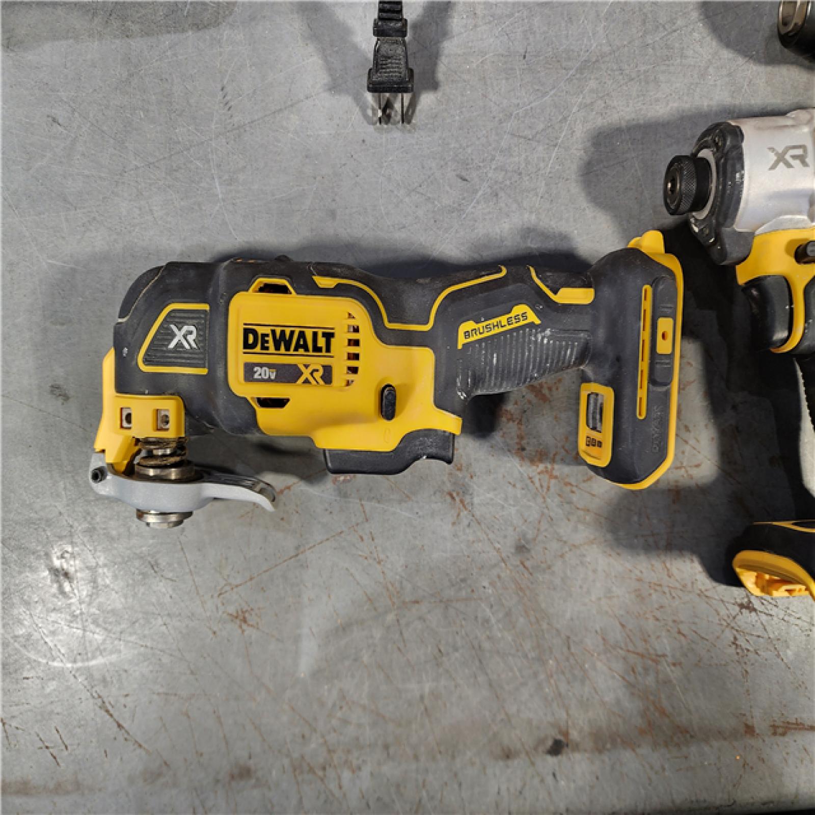 HOUSTON LOCATION - AS-IS DEWALT 20-Volt Lithium-Ion Cordless 3-Tool Combo Kit with FLEXVOLT 9 Ah and 20V 6 Ah Batteries and Charger