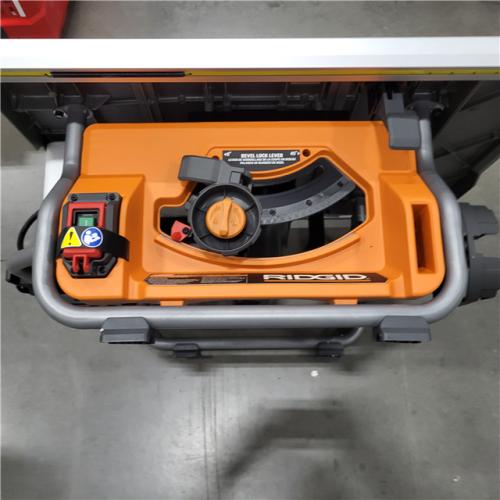 AS-IS RIDGID 15 Amp 10 in. Portable Corded Pro Jobsite Table Saw with Stand