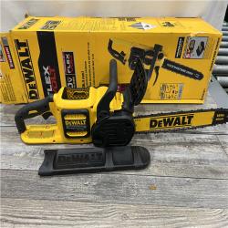 AS-IS DEWALT FLEXVOLT 60V MAX 16in. Brushless Cordless Battery Powered Chainsaw Kit with (1) FLEXVOLT 2 Ah Battery & Charger