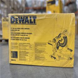 DALLAS LOCATION - DEWALT 15 Amp Corded 12 in. Double Bevel Sliding Compound Miter Saw, Blade Wrench and Material Clamp