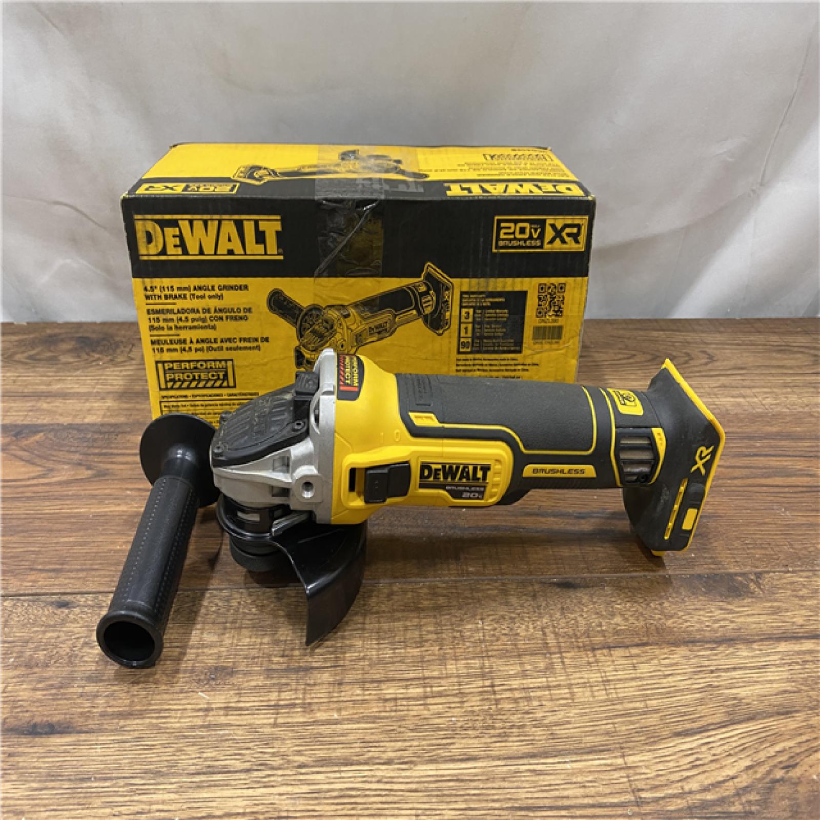 AS IS DeWalt DCG405B 20V Max XR 4.5-Inch Slide Switch Small Angle Grinder (Tool Only)