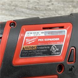 AS-IS MLIWAUKEE  12-Volt Lithium-Ion Cordless PEX Expansion Tool Kit with (2) 1.5 Ah Batteries, (3) Expansion Heads and Hard Case