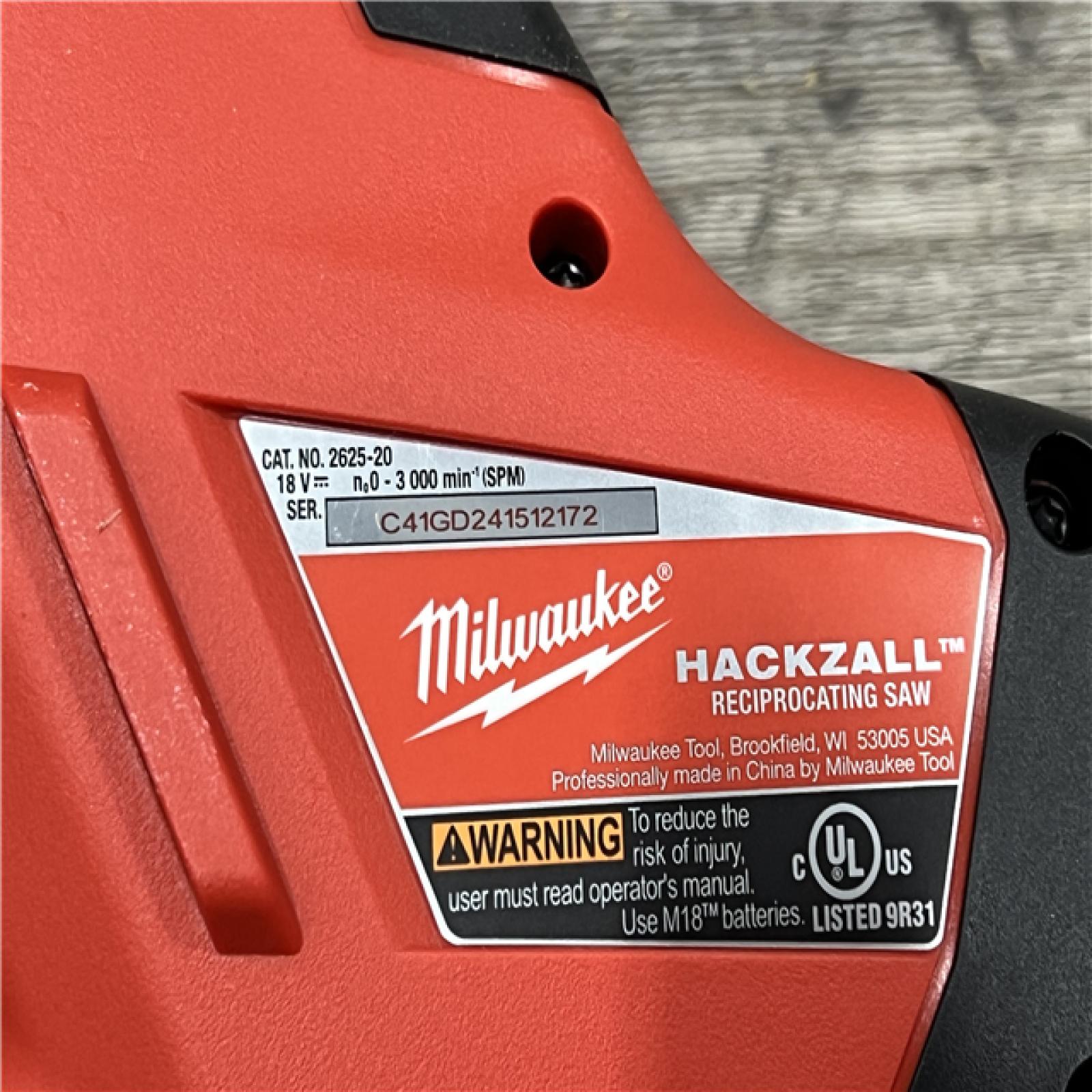 AS-IS Milwaukee M18 HACKZALL Reciprocating Saw