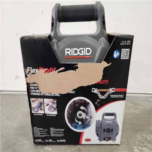 RIDGID K9-12 FlexShaft Wall-to-Wall Drain Cleaner, 1/4 in. x 30 ft