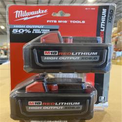 NEW! -  Milwaukee M18 18-Volt Lithium-Ion High Output 6.0Ah Battery Pack (2-Pack)