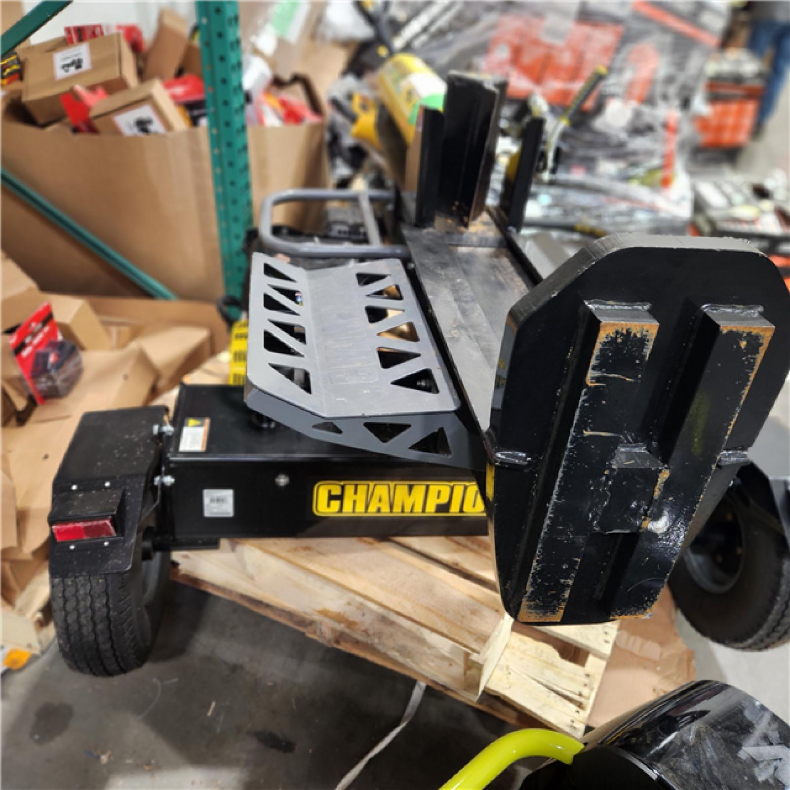 Dallas Location - As-Is Champion Power Equipment 40-Ton 338 cc Gas Powered Hydraulic Wood Log Splitter