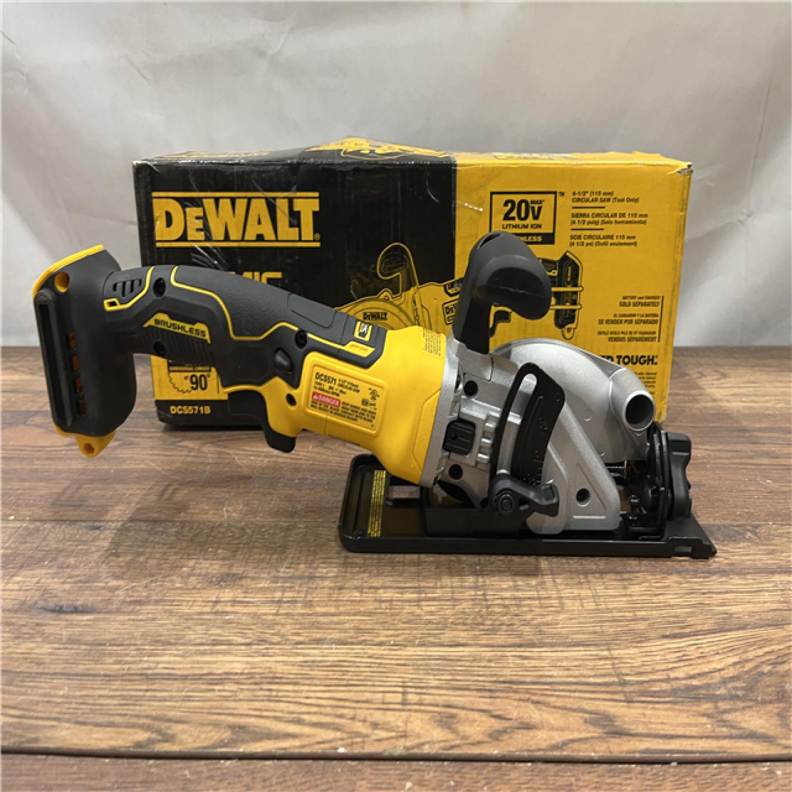 AS-IS DEWALT ATOMIC 20V MAX Cordless Brushless 4-1/2 in. Circular Saw (Tool Only)