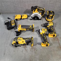 HOUSTON LOCATION - AS-IS Dewalt 20-Volt MAX ToughSystem Lithium-Ion 6-Tool Cordless Combo Kit