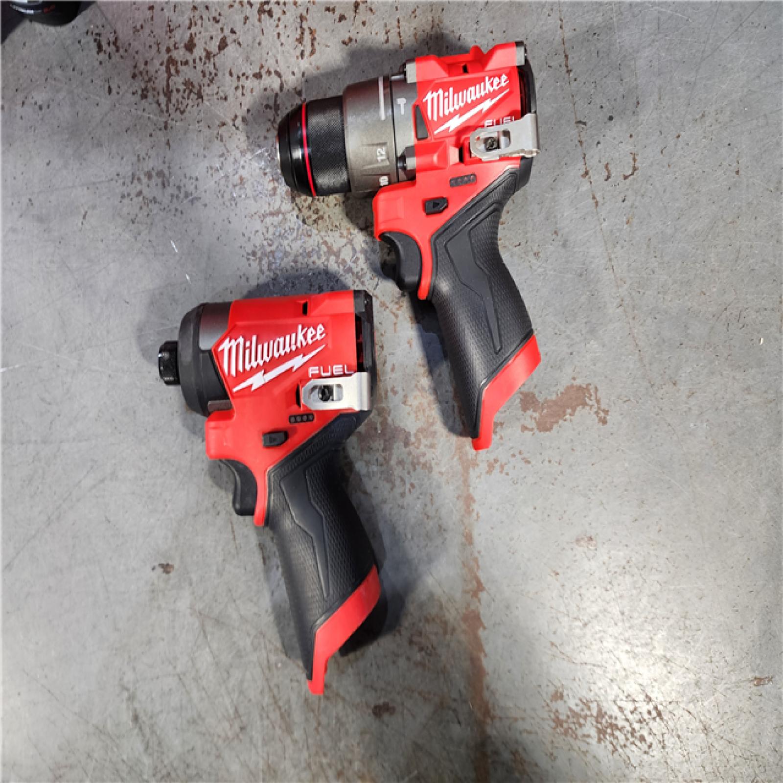 HOUSTON LOCATION - AS-IS (APPEARS LIKE NEW) Milwaukee 3497-22 12V Brushless Hammer Drill and Impact Driver Combo Kit