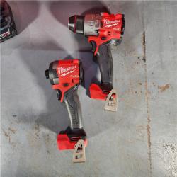 HOUSTON LOCATION - AS-IS (APPEARS LIKE NEW) Milwaukee M18 FUEL 18V Lithium-Ion Brushless Cordless Hammer Drill and Impact Driver Combo Kit (2-Tool) with 2 Batteries