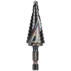 NEW #14 3/16 in. to 7/8 in. Step Drill Bit, Impact Shaft, Double Spiral Flute (TWO REFERENCE)