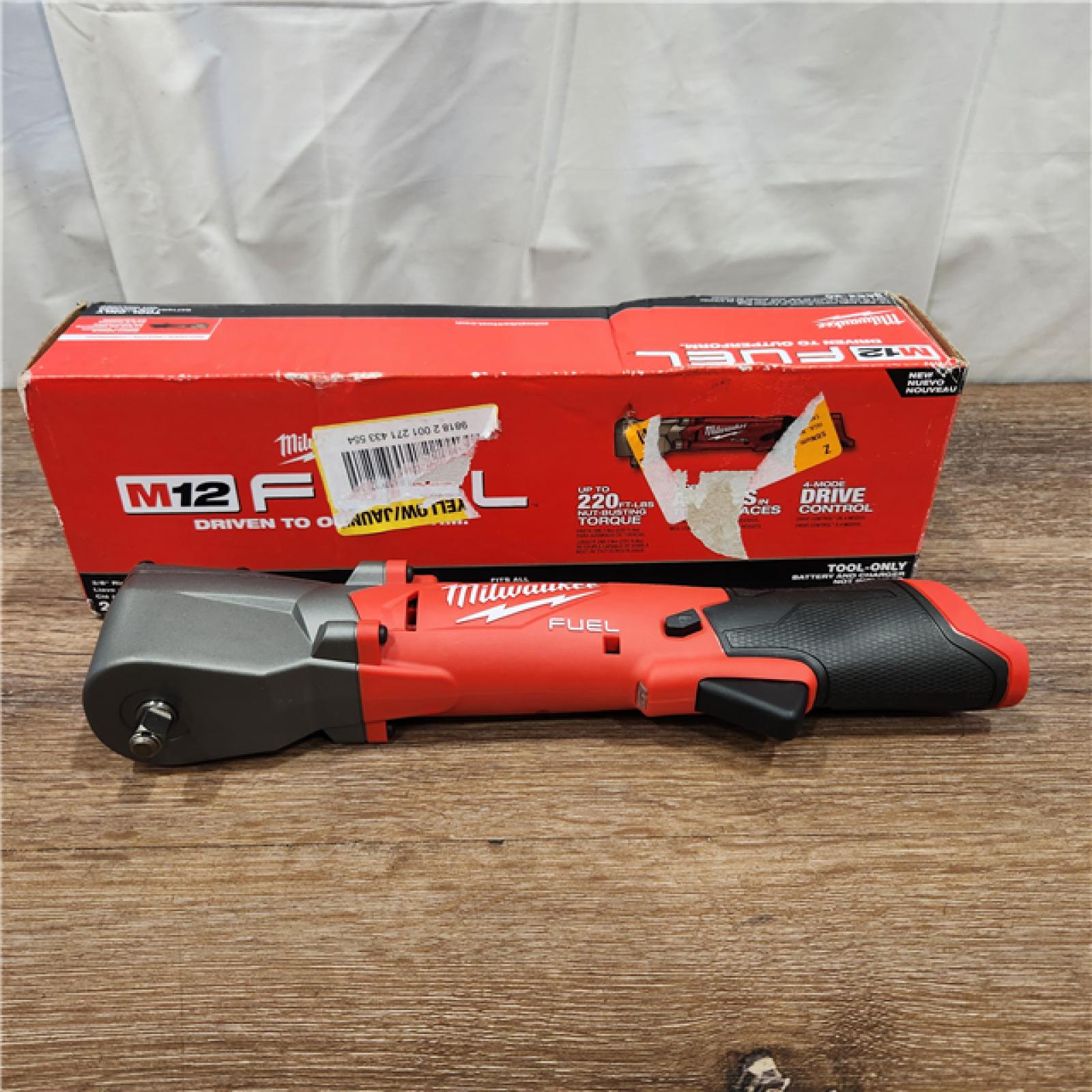 AS-IS Milwaukee 2564-20 M12 FUEL 12-Volt Lithium-Ion Brushless Cordless 3/8 in. Right Angle Impact Wrench