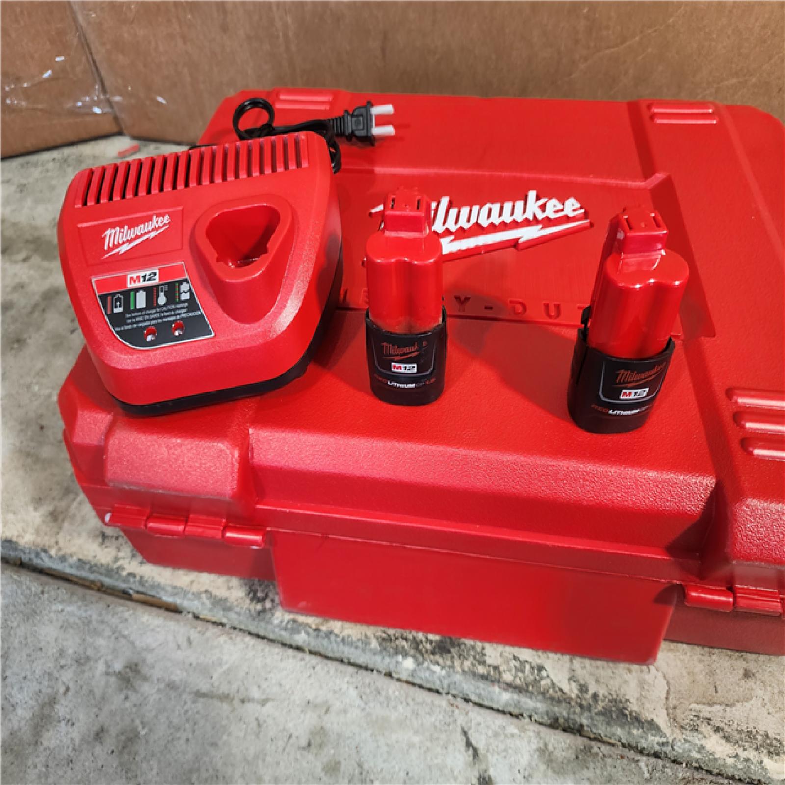 HOUSTON LOCATION - AS-IS M12 12-Volt Lithium-Ion Force Logic Cordless Press Tool Kit (3 Jaws Included) with Two 1.5 Ah Battery and Hard Case