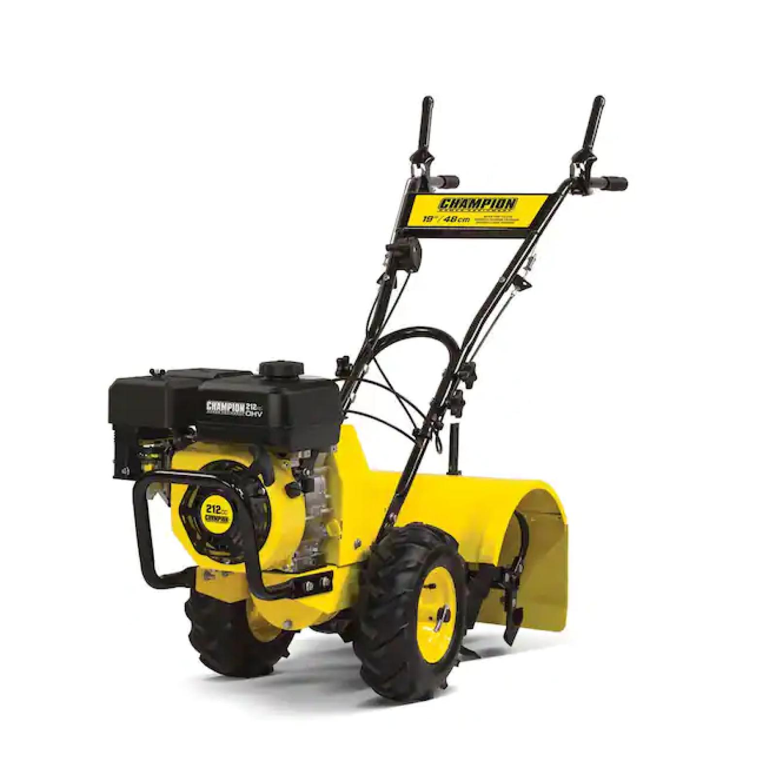 DALLAS LOCATION - Champion Power Equipment 19 in. 212cc 4-Stroke Gas Garden Rotating Rear Tine Tiller