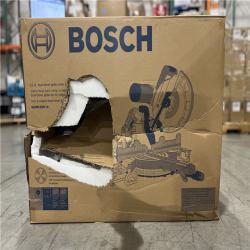 NEW! - Bosch 15 Amp 12 in. Corded Dual-Bevel Sliding Glide Miter Saw with 60 Tooth Saw Blade