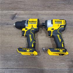 AS-IS ATOMIC 20-Volt MAX Lithium-Ion Cordless Combo Kit (2-Tool) with (2) 2.0Ah Batteries, Charger and Bag