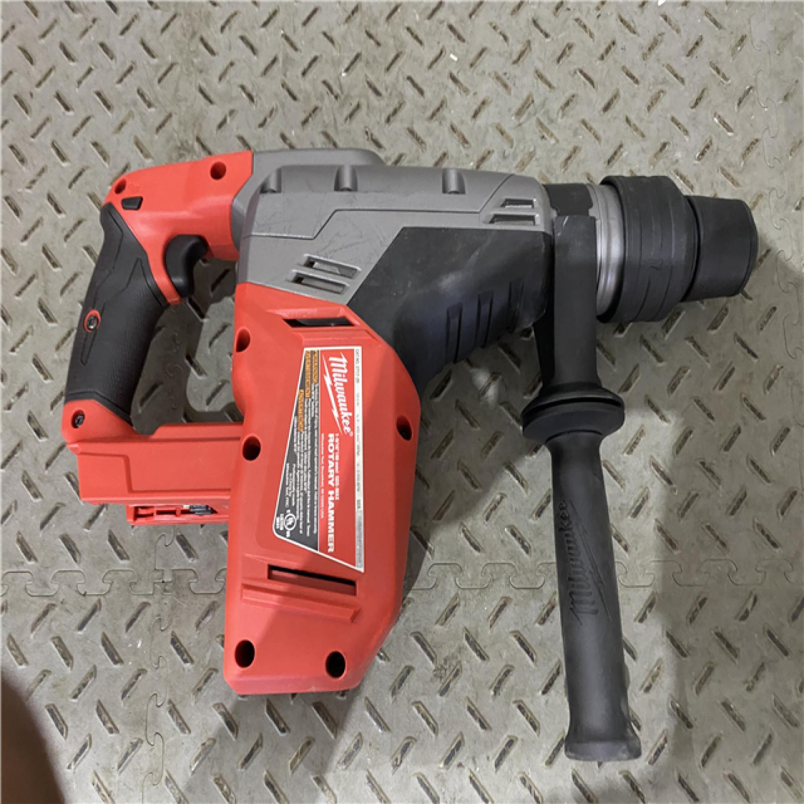 Houston location AS-IS MILWAUKEE M18 FUEL 18V Lithium-Ion Brushless Cordless 1-9/16 in. SDS-Max Rotary Hammer (Tool-Only)