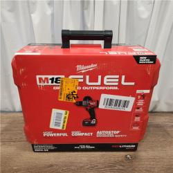 AS-IS Milwaukee 2904-22 Hammer Drill Driver Kit with Batteries  Charger & Tool Case  Red