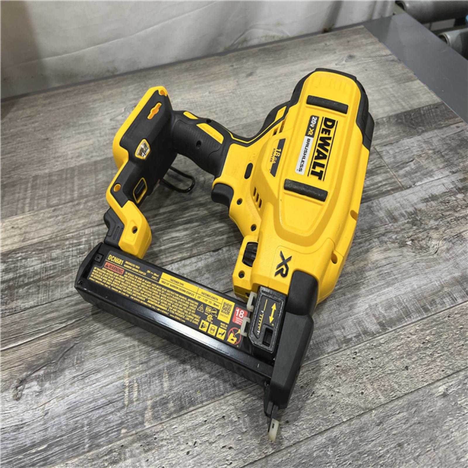 AS-IS DEWALT Cordless 18-Gauge Narrow Crown Stapler (Tool Only)