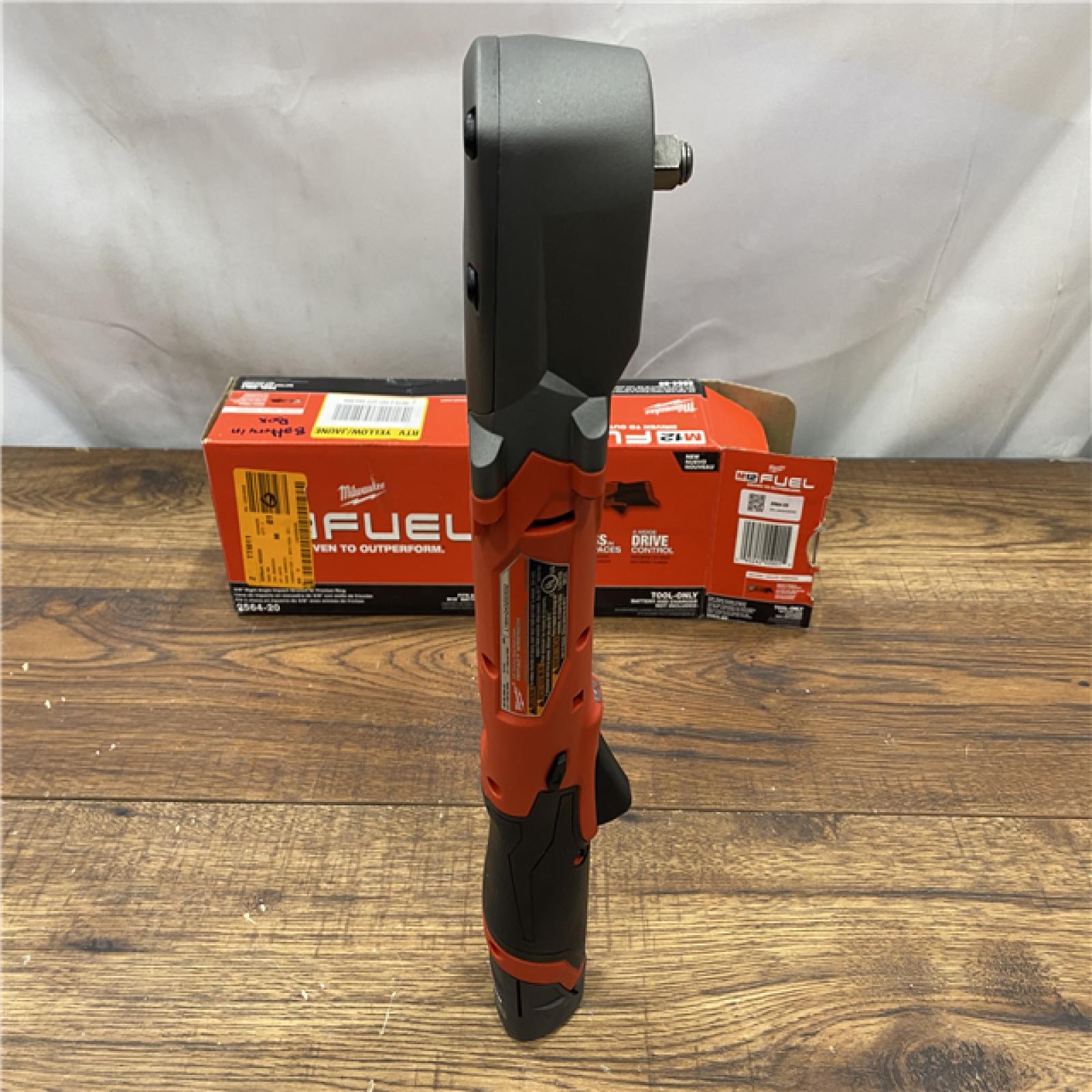 AS IS Milwaukee 2564-20 M12 FUEL 12-Volt Lithium-Ion Brushless Cordless 3/8 in. Right Angle Impact Wrench