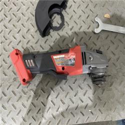 Houston location AS-IS Milwaukee 2880-20 M18 FUEL 18-Volt Lithium-Ion Brushless Cordless 4-1/2 in./5 in. Grinder W/Paddle Switch (Tool-Only)