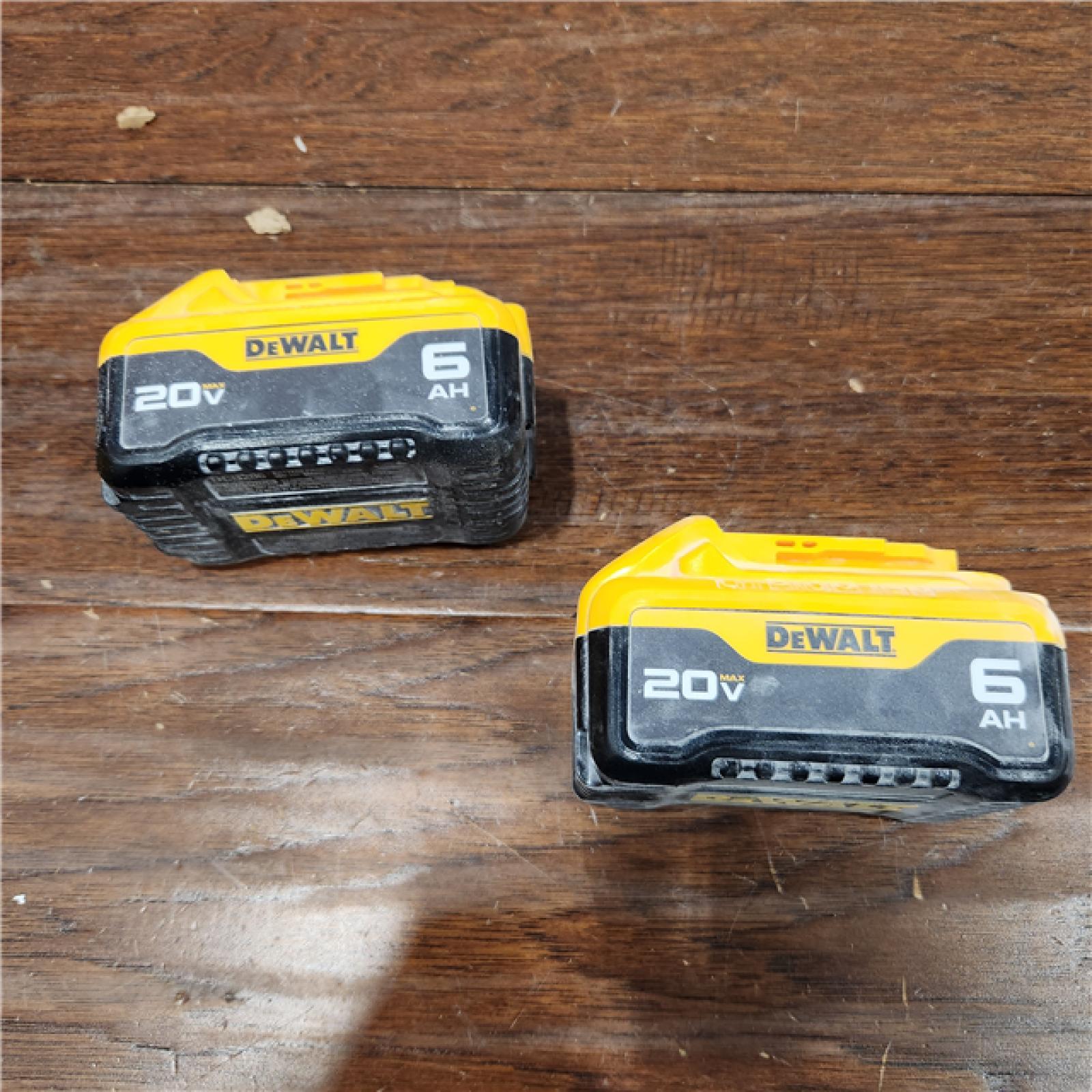 AS-IS DEWALT DCB206-2 6.0Ah 20V MAX Battery (2 Pack)