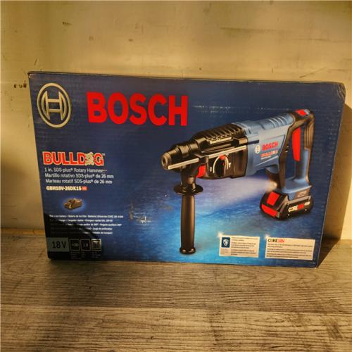 Phoenix Location NEW Bosch 18V 1 SDS-Plus Bulldog Brushless D-Handle Rotary Hammer Kit W/  4.0 Ah Core 18V Battery