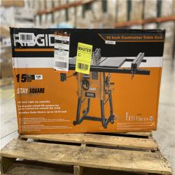 DALLAS LOCATION - RIDGID 10 in. Contractor Table Saw with Cast Iron Top