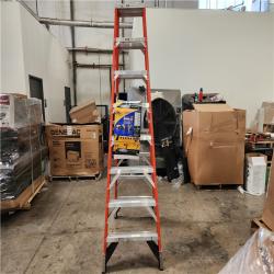 Phoenix Location Werner 8 ft. Fiberglass Twin Step Ladder with 375 lb. Load Capacity Type IAA Duty Rating