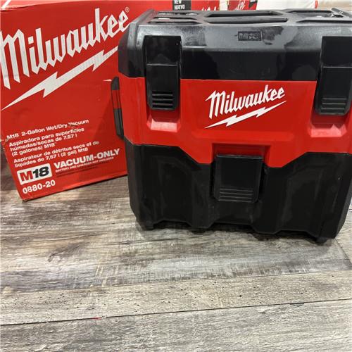 AS-IS Milwaukee M18 Vacuum 2Gal 6  Hose Access Bare Tool