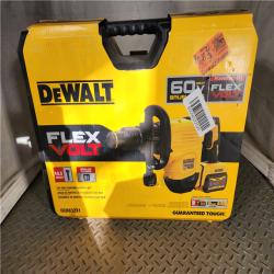 HOUSTON LOCATION - AS-IS FLEXVOLT 60V Lithium-Ion Cordless SDS MAX 3/4 in. Chipping Hammer Kit with 9.0Ah Battery, Charger and Kit Box