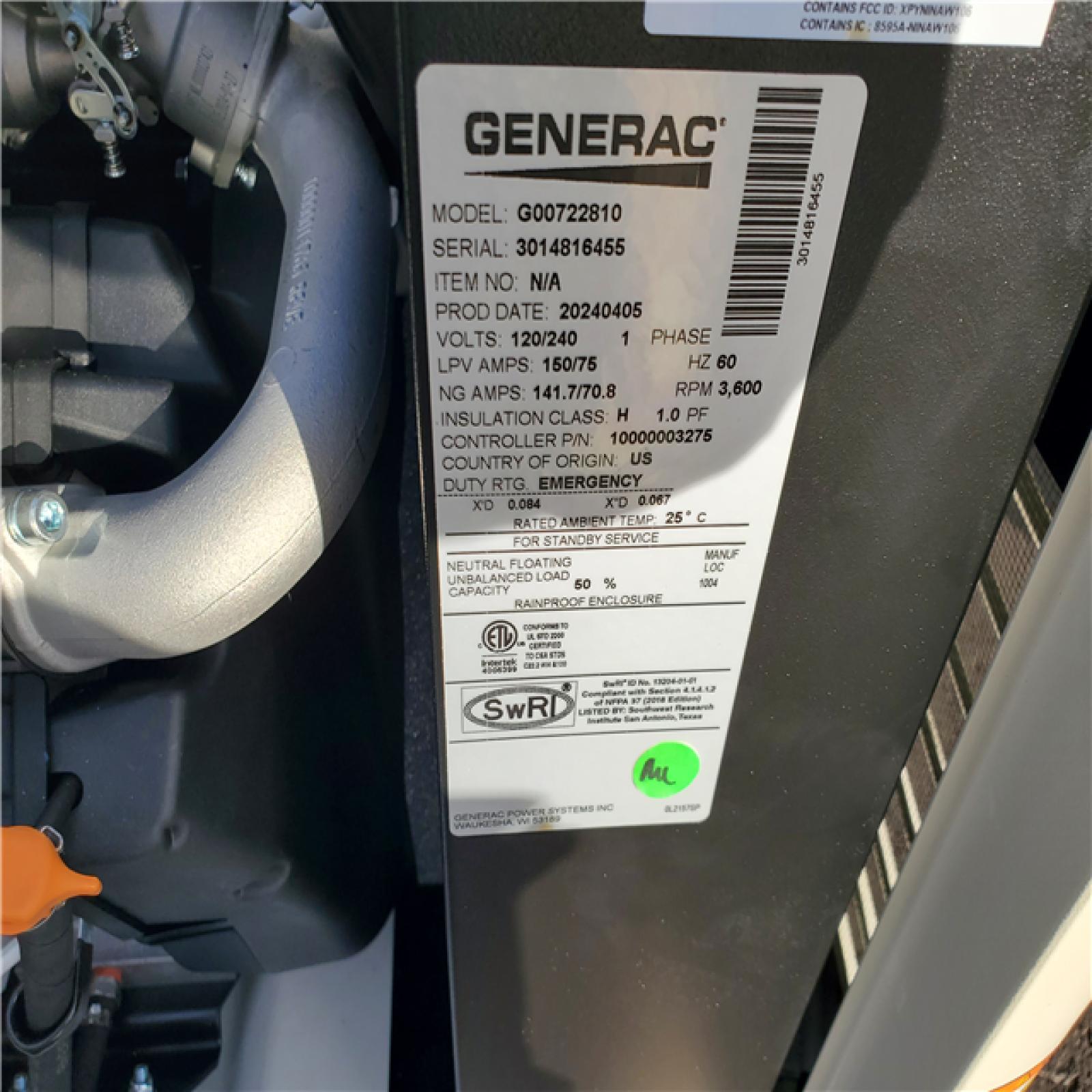 Phoenix Location Generac Guardian Series 18kw Air Cooled Home Standby Generator