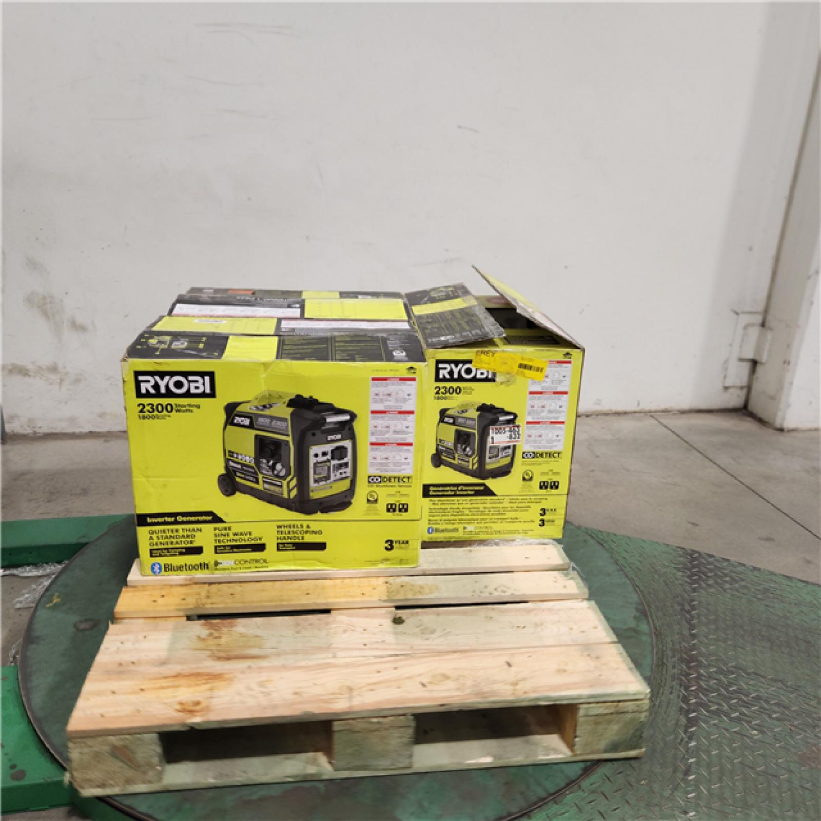 Dallas Location - As-Is Ryobi 2300-Watt Bluetooth Inverter Generator(Lot Of 3)