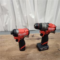 AS-IS Milwaukee 3497-22 12V Brushless Hammer Drill and Impact Driver Combo Kit