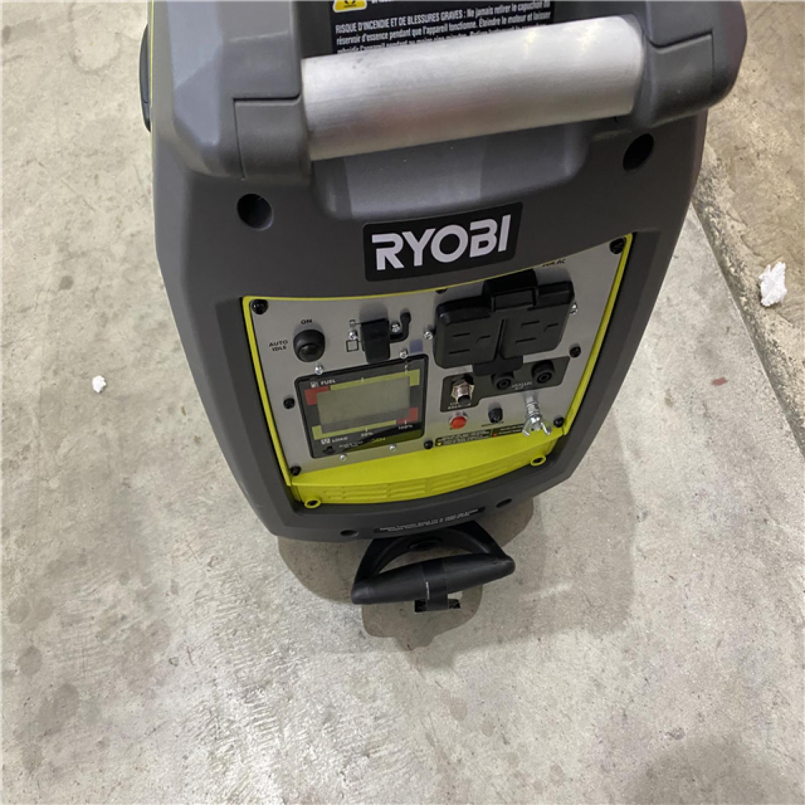 Houston location AS-IS RYOBI 2,300-Watt Recoil Start Bluetooth Super Quiet Gasoline Powered Digital Inverter Generator with CO Shutdown Sensor