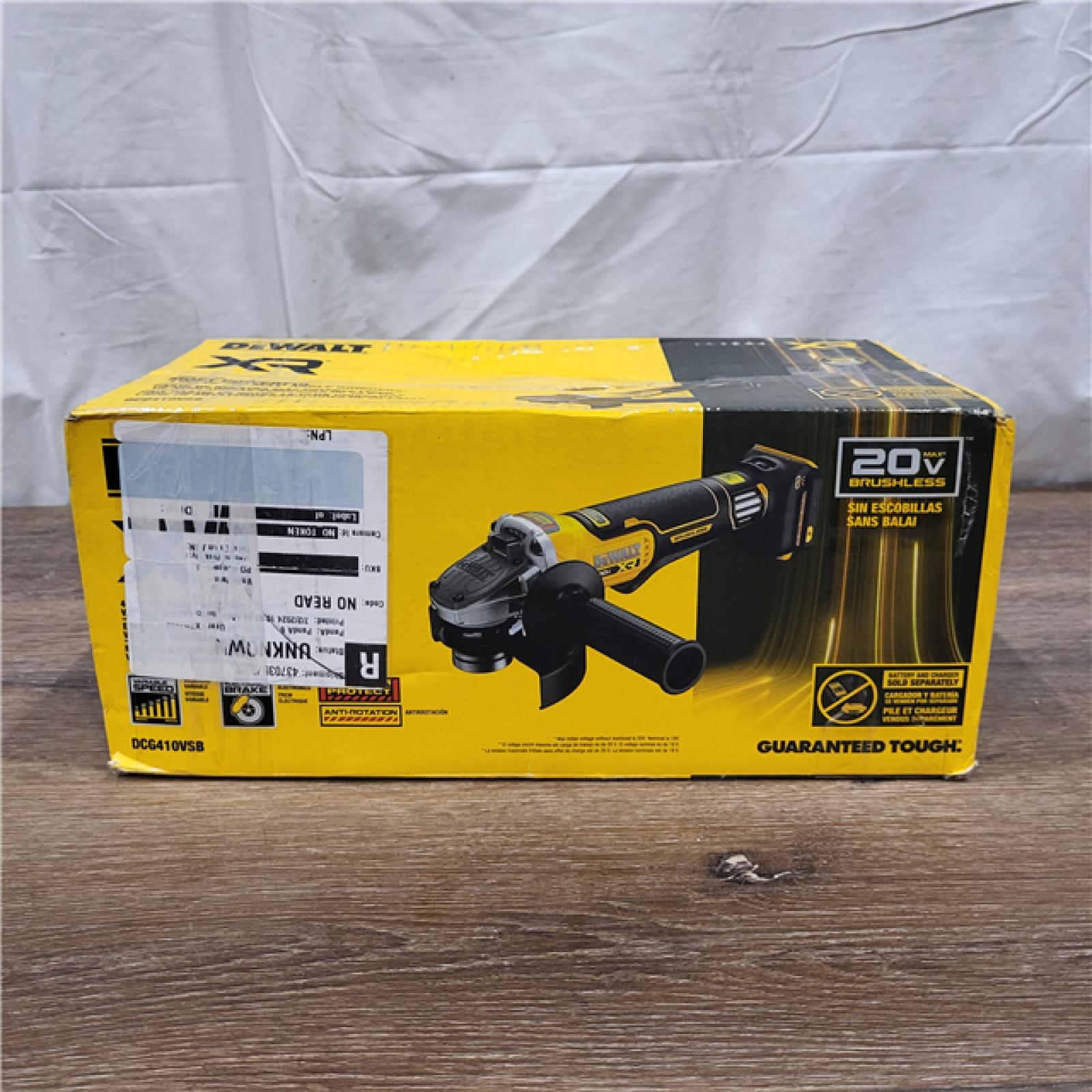 AS-IS 20V XR Cordless 4-1/2. in. to 5 in. Variable Speed Angle Grinder (Tool Only)