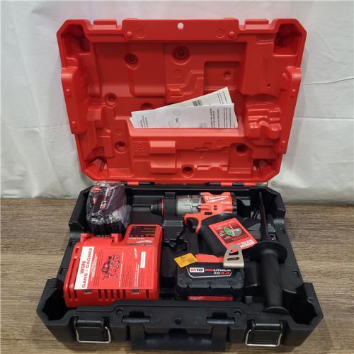 NEW! Milwaukee 2904-22 Hammer Drill Driver Kit with Batteries  Charger & Tool Case  Red