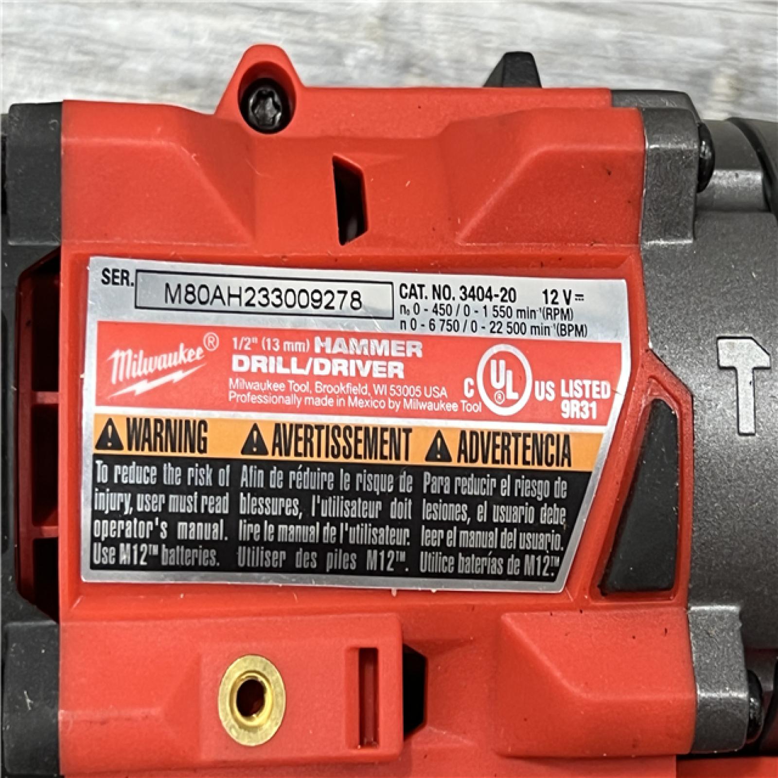 AS-IS Milwaukee 3497-22 12V Brushless Hammer Drill and Impact Driver Combo Kit