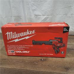 AS-IS Milwaukee 2441-20 M12 12V Cordless 10oz Caulk and  (Tool Only)