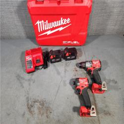 HOUSTON LOCATION - AS-IS Milwaukee M18 FUEL 18V Lithium-Ion Brushless Cordless Hammer Drill and Impact Driver Combo Kit (2-Tool) with 2 Batteries