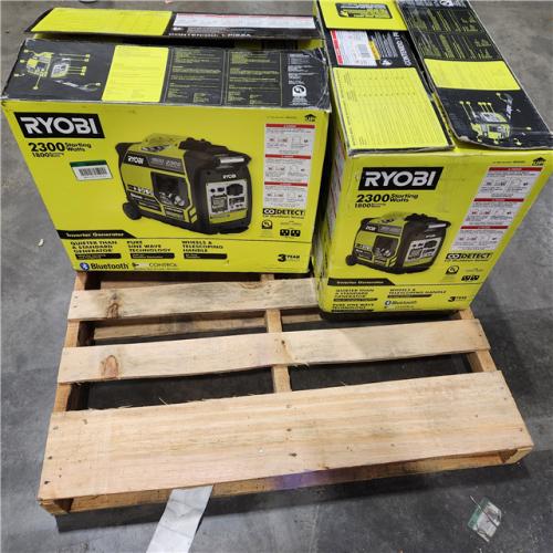 Dallas Location - As-Is Ryobi 2300-Watt Bluetooth Inverter Generator(Lot Of 2)