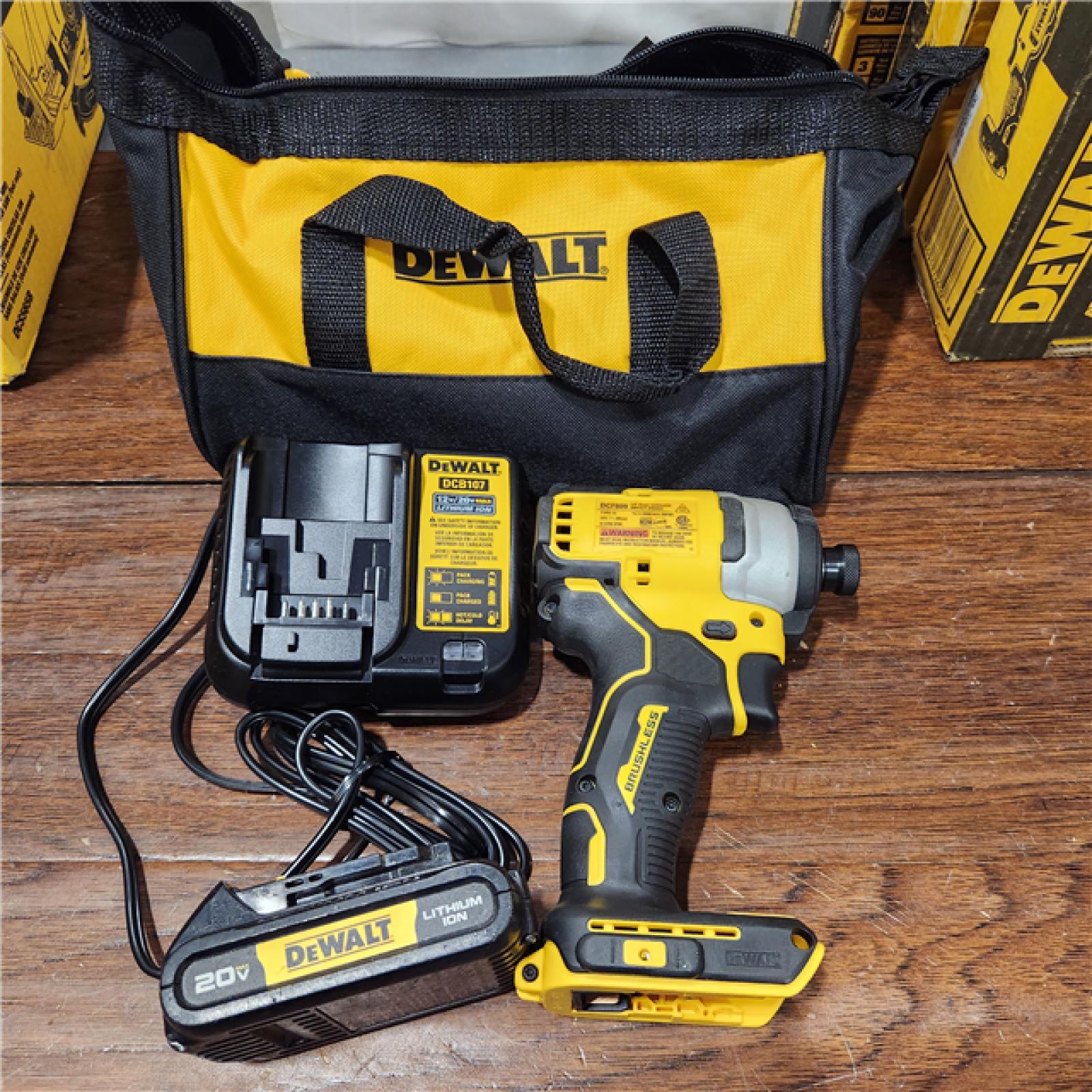 AS-IS DEWALT ATOMIC 20V MAX* Brushless Cordless Compact 1/4 in. Impact Driver Kit