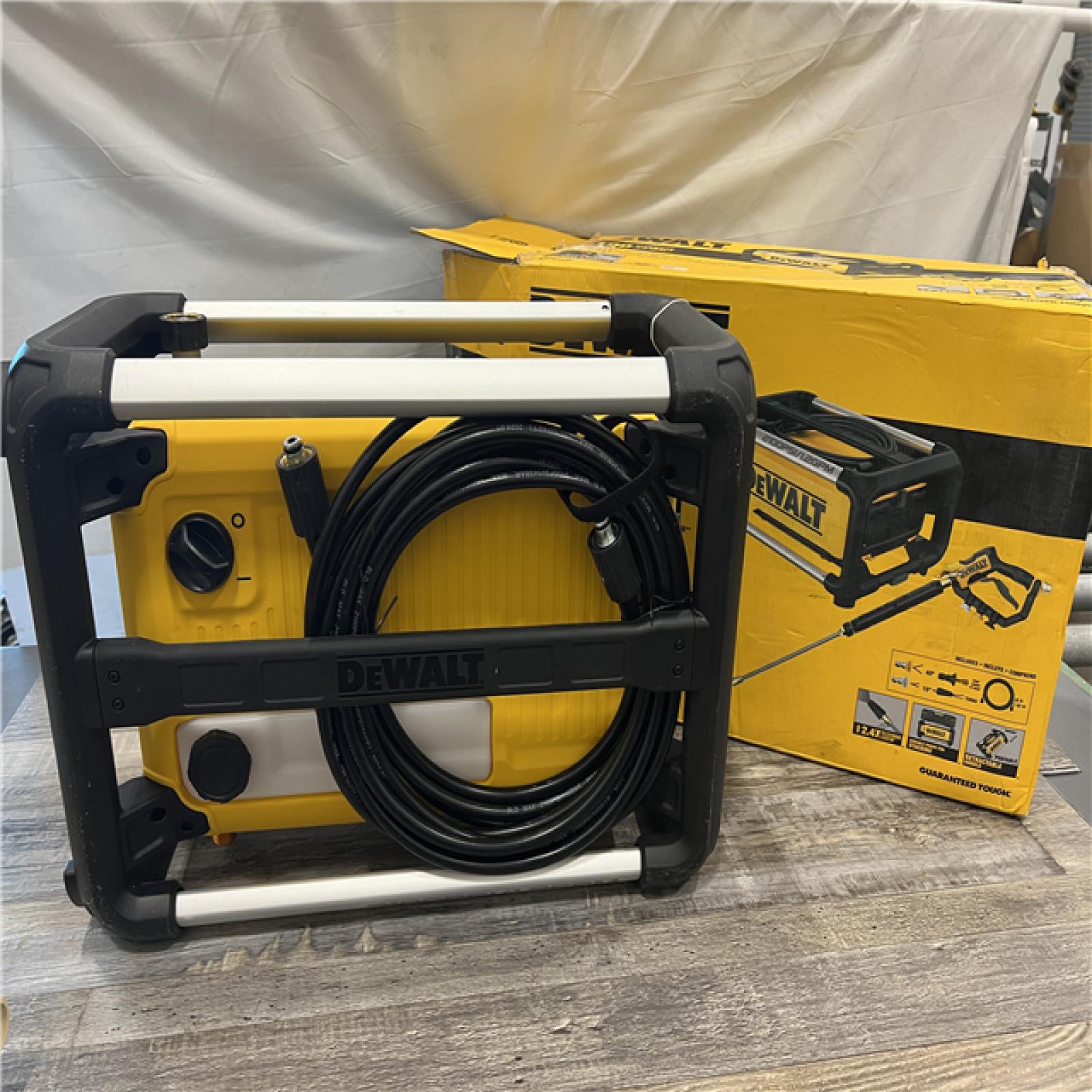 AS-IS DeWalt 2100 PSI 13 Amp Cold Water Electric Pressure Washer with Internal Equipment Storage