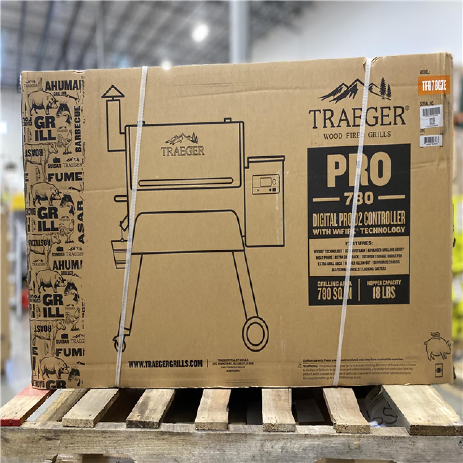 DALLAS LOCATION - Traeger Pro 780 Wifi Pellet Grill and Smoker in Bronze