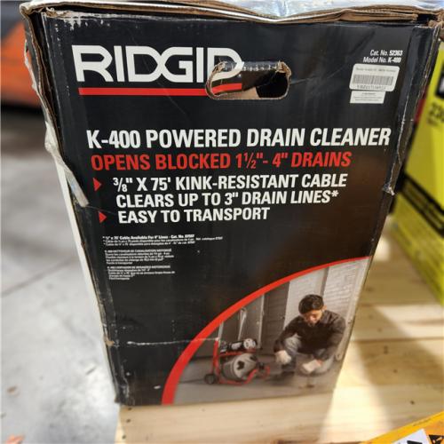 Dallas Location - As-Is RIDGID K-400 Drain Cleaning Snake Auger